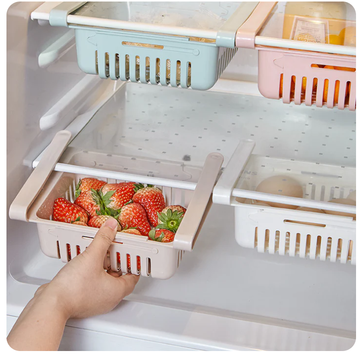 CESTA ORGANIZADOR AJUSTABLE PARA REFRIGERADOR